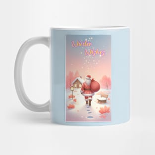 Winter Wishes: Heartwarming Santa Claus Holiday Tee Mug